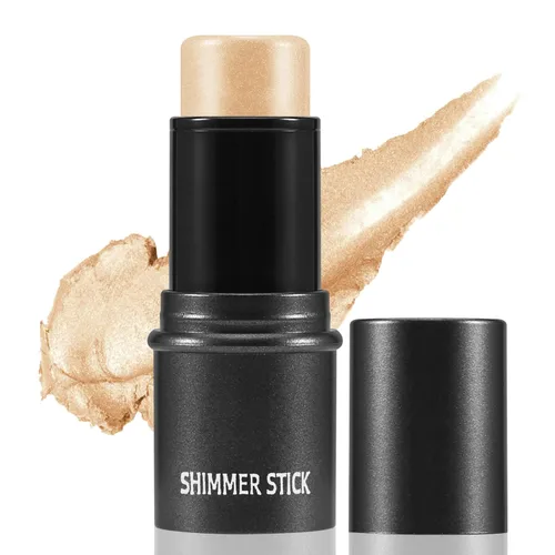 Vista 11 de Boobeen Resaltador de maquillaje en barra de resaltador bronceador palo resplandor iluminador de cara resaltado barras de contorno impermeable