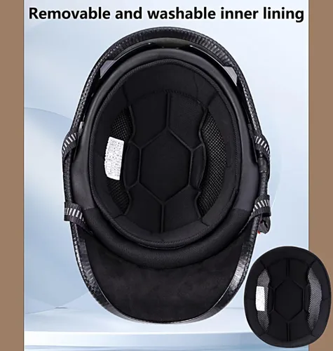Vista 5 de Casco retro para motocicleta, aprobado por DOT, para adultos, hombres y mujeres, estilo alemán vintage, casco de media cara para scooter