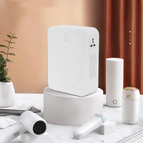 Vista 2 de MYOYAY Convertidor de voltaje elevador de 2000 W de 110 V a 220 V, transformador de potencia resistente con protección de disyuntores, convertidor