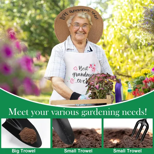Vista 4 de Regalos para abuela, Día de la Madre, regalos de jardín para la abuela, mejor abuela, juego de herramientas para amantes de las plantas de jardín