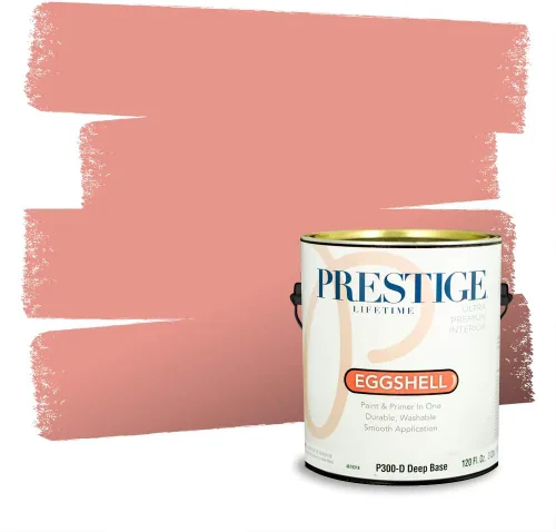 Vista 647 de Prestige Paints Pintura exterior e imprimación en uno, 1 galón, plano, coincidencia comparable de Valspar* Amber Rose*