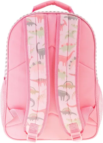 Vista 3 de DIBSIES Mochila Trendsetter personalizada, Rosa (Pink Dino), Mediana, Mochila