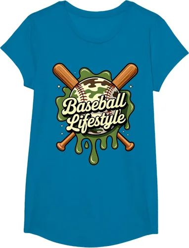 Vista 86 de Baseball Life Style 101 Apparel Youth Drip Baseball Boys Kid Camiseta