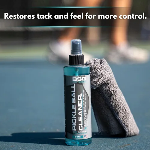 Vista 5 de Pickleball Paddle Cleaner, Grip & Paddle Reset Spray, Erase Dirt & Grime, Improve Accuracy, Remove Sweat and Scum 8 floz