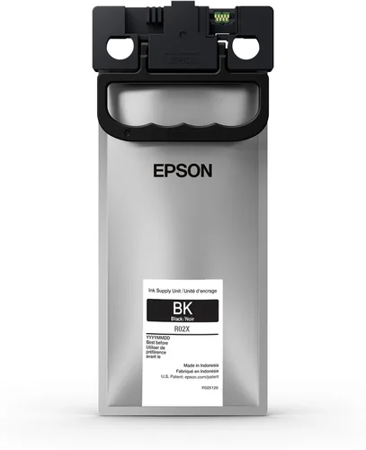 Vista 5 de Epson R02L120 cartucho de tinta 1 pieza(s) Original Negro Funciona con WorkForce Pro ET-8700