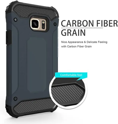 Vista 6 de Asuwish Funda para teléfono Samsung Galaxy S8 Plus con protector de pantalla y delgada y resistente híbrida de doble capa, accesorios protectores