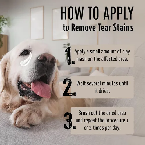 Vista 13 de Tauro Pro Line - Removedor de manchas de lágrimas natural para perros, máscara de arcilla, 1.69 onzas líquidas Fórmula de escudo suave, para ojos