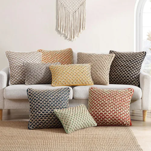 Vista 44 de Boho Living Jada - Funda decorativa para almohada, incluye acento, diseño tejido premium, decoración para sala de estar, (2) funda de almohada de 20