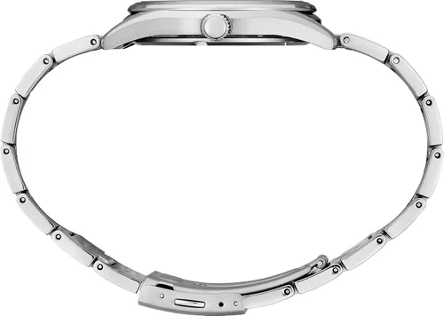 Vista 2 de SEIKO Reloj de vestir de cuarzo de acero inoxidable con correa de titanio plateado 20 modelo SUR375 Negro