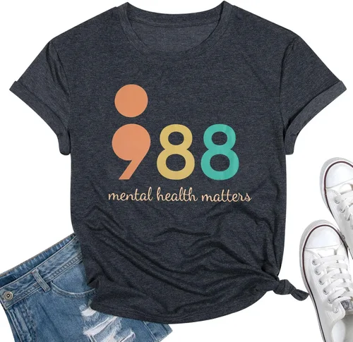 Vista 2 de 988 - Camiseta de manga corta para mujer, diseño de psicólogo, casual, para mujer
