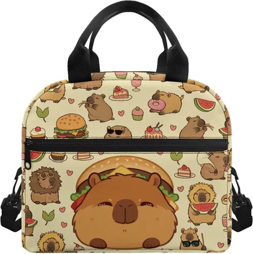 Vista 18 de doginthehole Bolsa de almuerzo portátil de teñido anudado azul, bolsa de almuerzo, organizador reutilizable, hielera para adultos, al aire libre