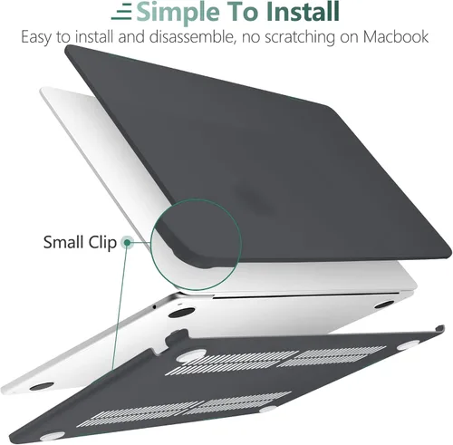 Vista 3 de TWOLSKOO Compatible con funda M4 para MacBook Air de 15 pulgadas 2025-2023 versión M4 A3241 M3 A3114 M2 A2941, carcasa rígida de plástico, protector