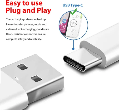 Vista 4 de Cargador adaptador de CA de 5 V y cable de carga USB tipo C de 5 pies compatible con Medela Freestyle Flex Swing Maxi Pump, Vtech RM5754 RM5764