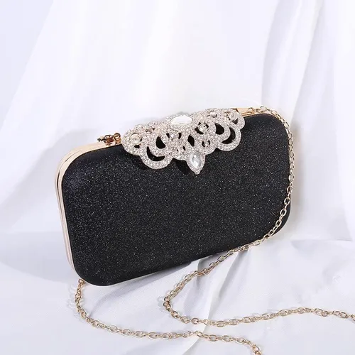 Vista 2 de NovaAria Bolso de noche para mujer bolso de mano con lentejuelas brillantes bolso de novia boda fiesta baile de graduación