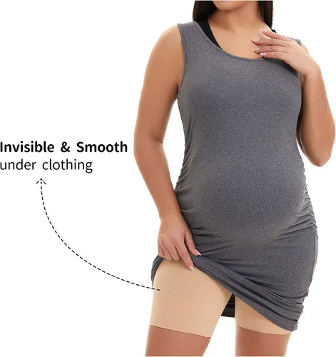 Vista 4 de KUNINDOME Fajas de maternidad sin costuras, evita rozaduras en los muslos, soporte para el vientre, S-XXXL