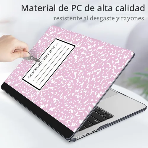 Vista 6 de Tuiklol Funda rígida para MacBook Air 2026, 2025, 2024, 2023, modelo M5, A3448, M4, A3241, M3, A3114, M2, A2941, funda rígida para MacBook de 15.3