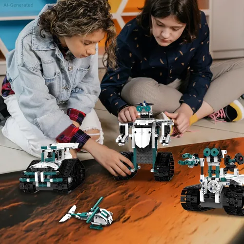 Vista 8 de Juguetes de Robot STEM para 8-14, 12 en 1 Juguetes de Robótica de Control Remoto para Niños, Kit de Construcción de Robot Programable Regalo