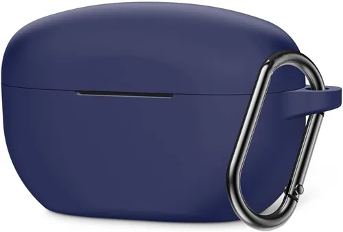 Vista 8 de Sony WF-1000XM5 - Paquete de auriculares verdaderamente inalámbricos con cancelación de ruido (plateado) con funda de silicona (azul), puntas