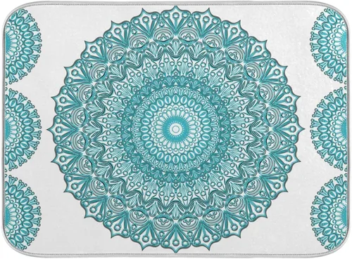 Vista 50 de Tapete de secado de platos súper absorbente, tapete de microfibra de secado rápido, 16 x 18 pulgadas, almohadilla de secado de platos de cocina