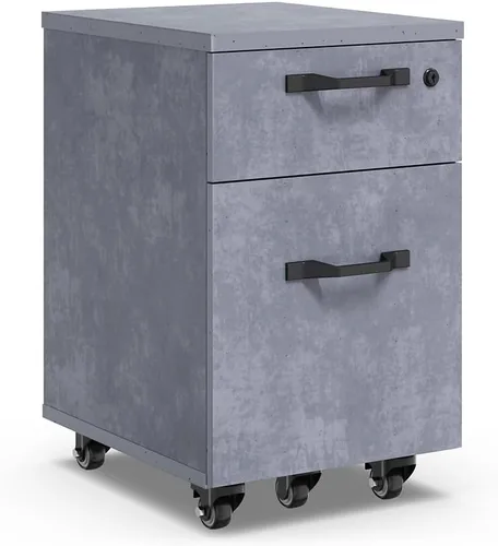 Vista 5 de nbf signature series Allure 15.5" W Box File Mobile Pedestal Sunlight Ash Natural