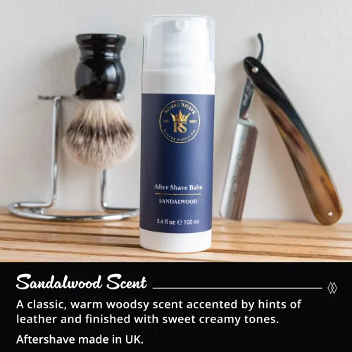 Vista 3 de Royal Shave Loción para después del afeitado para hombres, hidratante para después del afeitado y bálsamo refrescante para aliviar quemaduras por