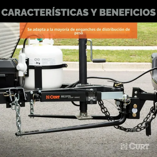 Vista 6 de CURT 17200 Kit de control de barra anti-balanceo para remolque