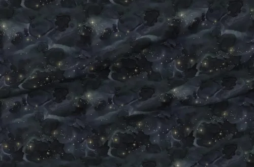 Vista 4 de Spoonflower Tela - Místico cielo nocturno estrellas galaxia mágica impresa en tela de gasa Fat Quarter - Costura de ropa de moda vestidos decoración