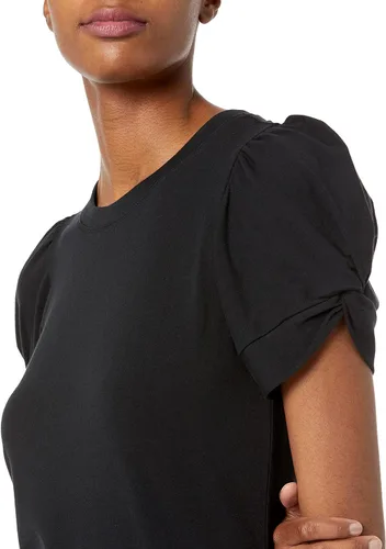 Vista 3 de Tienda Essentials Camiseta de manga torcida con cuello redondo para mujer