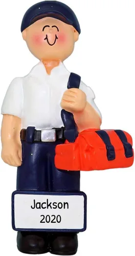 Vista 4 de Elves - Adornos médicos personalizados 2025 – Adorno de ambulancia EMT para árbol de Navidad, regalos de agradecimiento para compañeros de trabajo