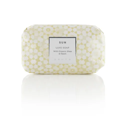 Vista 5 de Zents Triple Milled Luxe Bar Soap Set (fragancia Earth & Sun) Jabón hidratante con manteca de karité orgánica Jabón suave para manos y cuerpo