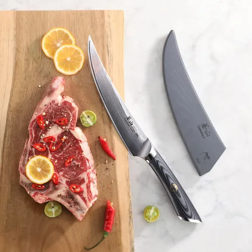 Vista 5 de Cangshan NAKA Series Cuchillo deshuesador de 7 pulgadas con funda, acero forjado X-7 503084