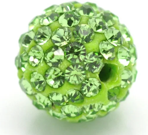 Vista 39 de Bolas de discoteca de 0.394 in de cuentas de arcilla de cristal checo Shamballa pavimenta calidad premium