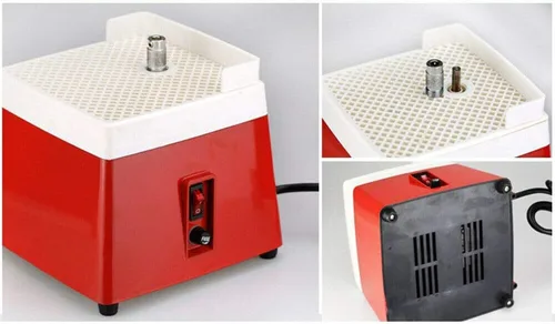 Vista 2 de Mini amoladora industrial de vitrales portátil, protector contra salpicaduras, bandeja de protección facial, herramienta de molienda de arte