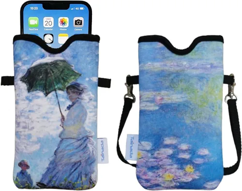 Vista 26 de Tainada Funda Estuche Bolsa de Neopreno para Teléfono para Hombres y Mujeres con Correa Cruzada/Cordón para el Cuello para iPhone 17/16/15 Pro Max