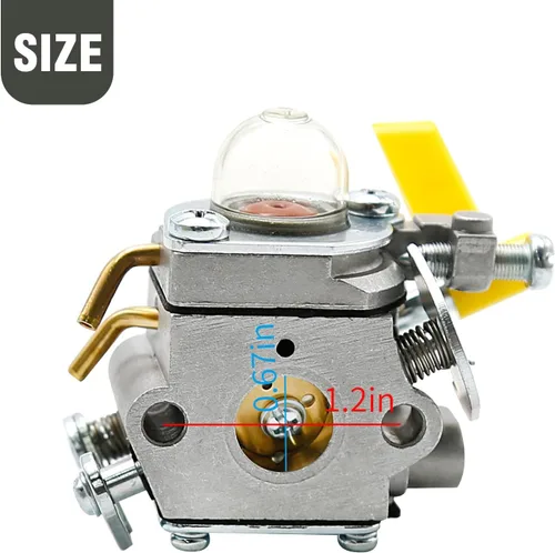 Vista 3 de Carburador con kit de afinación de repuesto para Ryobi RY09050 RY09051 RY13010 RY13015 RY13050A RY28060 RY34000 RY34420 RY34440 RY64400 Reemplaza