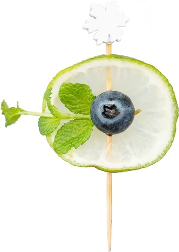 Vista 28 de Restaurantware Brochetas de bambú de 6 pulgadas, 1000 palillos de alimentos desechables, hamburguesas integradas, dibujos animados, sostenibles