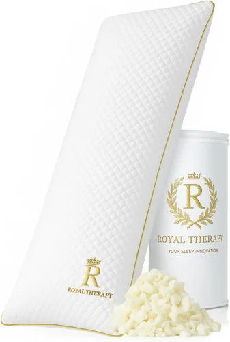 Vista 17 de Royal Therapy - Almohada de espuma viscoelástica Queen, almohada de espuma triturada ajustable sin olor para el alivio del dolor de cuello