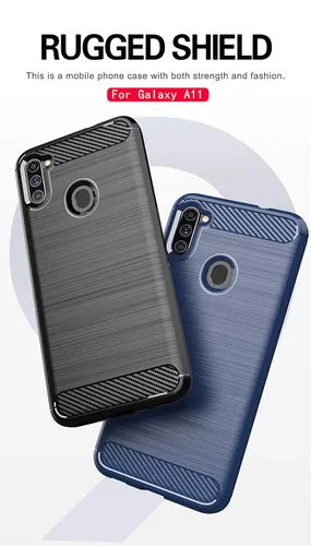 Vista 8 de MAIKEZI - Carcasa para Samsung Galaxy A11, con protector de pantalla HD, poliuretano termoplástico suave, delgada, antideslizante, funda protectora