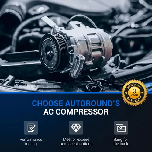 Vista 4 de Autoround Compresor de Aire Acondicionado con Embrague Compatible con [1.9L 2.0L 2.5L 3.2L] VW Jetta 2005-2014, Beetle 2006-2017, Passat 2012-2014