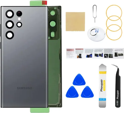 Vista 17 de Reemplazo de cristal trasero para Samsung Galaxy S24 con kit de herramientas de reparación profesional (Amber Yellow)
