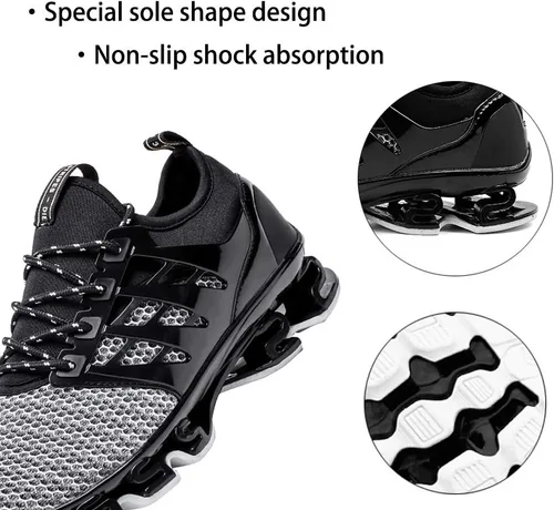 Vista 4 de SKDOIUL - Tenis deportivos para hombre, transpirables, de malla, modernos, para correr en senderos