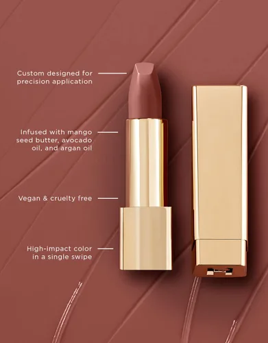 Vista 6 de Lápiz labial satinado en crema