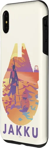 Vista 8 de Funda de relleno para iPhone 15 Star Wars Jakku Millennium Falcon