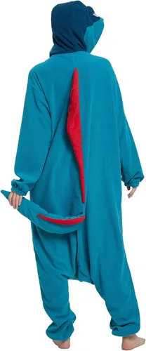 Vista 4 de DarkCom Unisex Adult Onesie Halloween Cosplay Animal Onesie Christmas Pajamas Halloween Costume One Piece Sleepwear