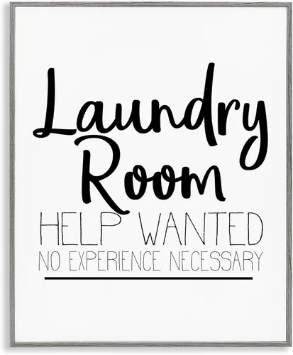 Vista 23 de Alexa Do Laundry Funny' Arte Giclée enmarcado Stupell Industries Negro, 11 x 14 pulgadas, fácil de colgar y resistente, fabricado en Estados