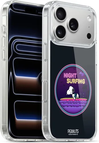 Vista 139 de Head Case Designs Funda de gel suave con licencia oficial de Peanuts Tropical Surf Snoopy Aloha Disco compatible con Apple iPhone 13 Mini Surf