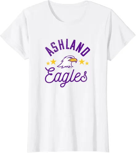 Vista 15 de Ashland University Camiseta con logotipo de Eagles, Gris