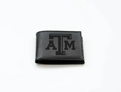 Vista 3 de NCAA Rico Industries Cartera Billetera con Grabado Láser Cartera Billetera con Grabado Láser - Diseño Delgado - Gran Regalo