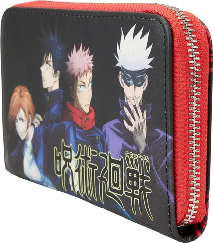 Vista 2 de Loungefly Anime Cartera de Jujutsu Kaisen "Year One Class", exclusiva de Tienda