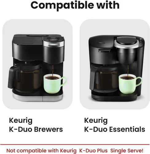 Vista 3 de Filtro de Café Reutilizable para Keurig K Duo, Cesta Reutilizable de Acero Inoxidable de 8-12 Tazas para K-Duo Essentials y Cafeteras K Duo, Paquete